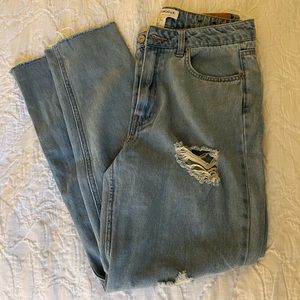 H&M x Coachella Vintage Fit Ripped Mom Jeans